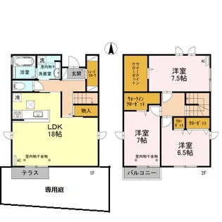 D-room西軽海の間取り