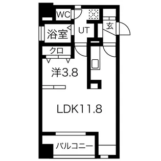 レムナント晩翠【7階】の間取り