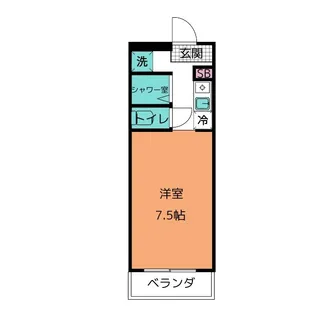 パールマンション社台【3階】の間取り