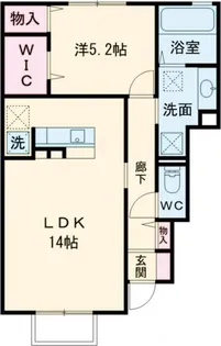 フルール レーヴ【1階】の間取り