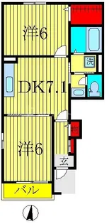 アルカンシエル フォレII【1階】の間取り