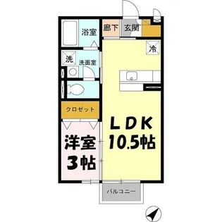 パークサイドK【2階】の間取り