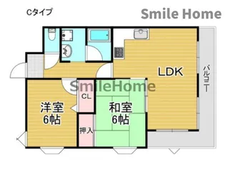 ローズライフ住之江【3階】の間取り