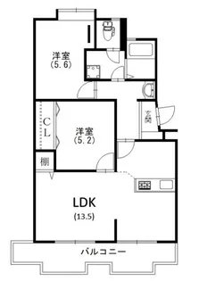 エクシード中沢【2階】の間取り
