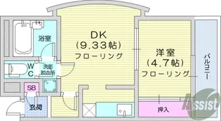 ロイヤルヒルズ柳生2【3階】の間取り