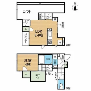 CB南熊本ヴィータ【2階】の間取り