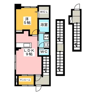 メゾン幸【3階】の間取り