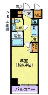 プレール・ドゥーク川崎【6階】の間取り