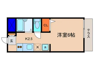 ビーライン平安【1階】の間取り