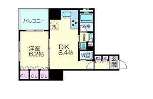 リーガル京都堀川五条通り【5階】の間取り