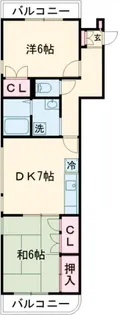 リバーコート【4階】の間取り