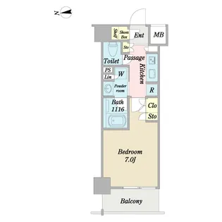N-stage大鳥居【3階】の間取り