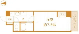 大阪府大阪市福島区吉野1【マンション】の間取り