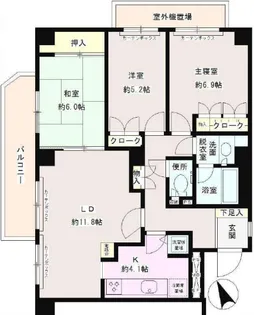 PARKNEWPORT【3階】の間取り