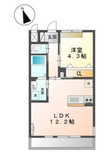 スライヴ プレイス【1階】の間取り
