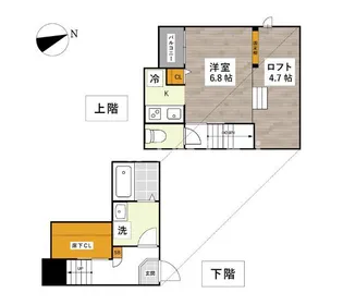熊本県熊本市西区島崎2【アパート】の間取り
