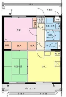 サングリーン藤沢【2階】の間取り