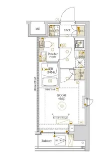 エストゥルース新小岩【3階】の間取り
