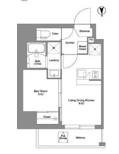 東京都北区王子1【マンション】の間取り