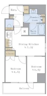 Brillia ist 駒込【11階】の間取り