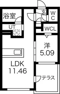 北海道札幌市中央区南八条西6【マンション】の間取り