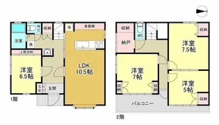 東京都荒川区西尾久1【一戸建】の間取り