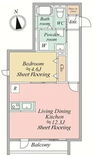 MOCXION Kyodo モクシオン経堂【2階】の間取り