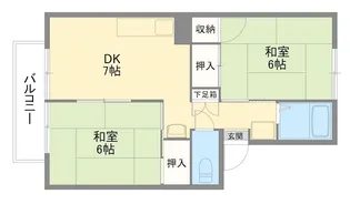 コーポセレクトB【2階】の間取り