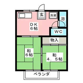 コーポ二村【2階】の間取り