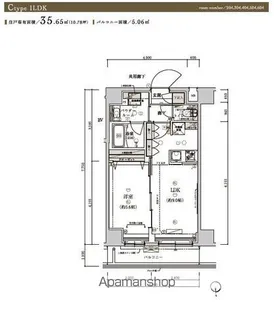 メインステージ浮間舟渡【6階】の間取り