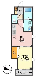 東京都江戸川区西小岩4【マンション】の間取り