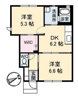 フェリーチェ A棟【1階】の間取り