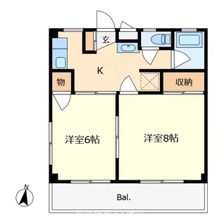 東京都国分寺市戸倉3【マンション】の間取り