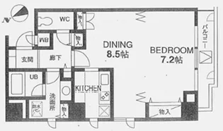 白金アネックス【9階】の間取り