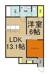 エコリビングステージ上北台 北棟【1階】の間取り