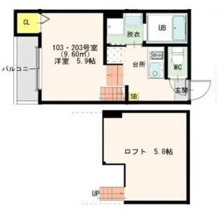 SANCTUARY【2階】の間取り