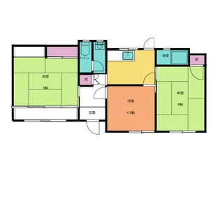 岐阜県加茂郡川辺町中川辺【一戸建】の間取り