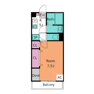メイスコーレ【3階】の間取り