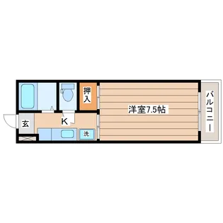 シャイニングプラザ佐竹【1階】の間取り