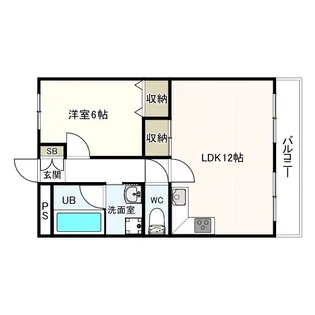 アクティ緑地公園【4階】の間取り