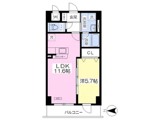 Casa La Verde【2階】の間取り