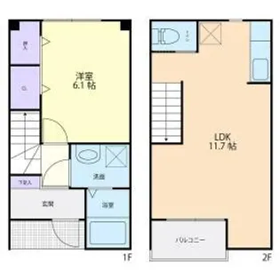 ユーメゾン【1階】の間取り
