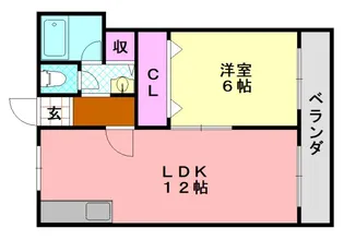 第2サンレジデンス【4階】の間取り