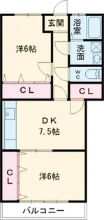 ルピナス1番館【2階】の間取り
