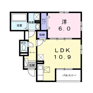 ニュアージュ ブルー【1階】の間取り