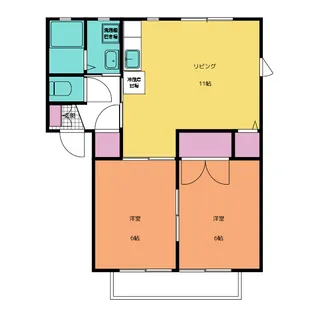 サンハイツフレンド【2階】の間取り
