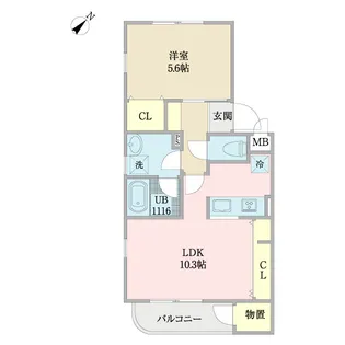 ミント【2階】の間取り