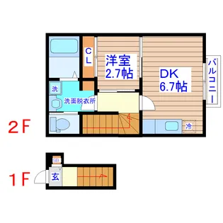 Sentreeva(セントリーバ)【2階】の間取り