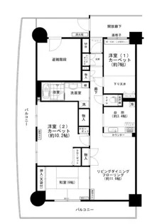 ザ・ウインベルグラン町田【20階】の間取り