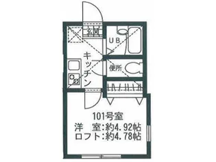 リーヴェルポート横浜三ツ沢V【1階】の間取り